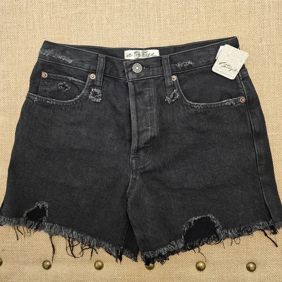 NWT REVOLVE People Makai Cutoff Short in Washed Black Size 25 - Picture 5 of 9